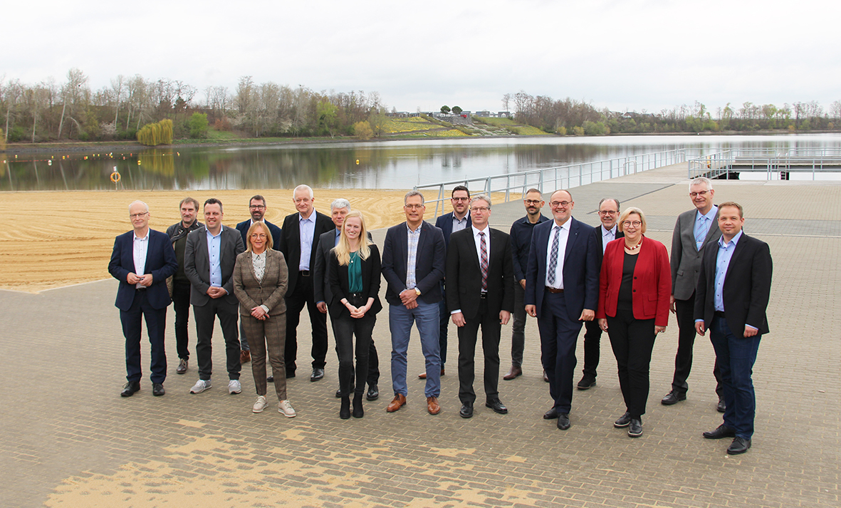 Treffen aller Beiteiligten der Hochwasserschutz-Kooperation am Seepark Zülpich