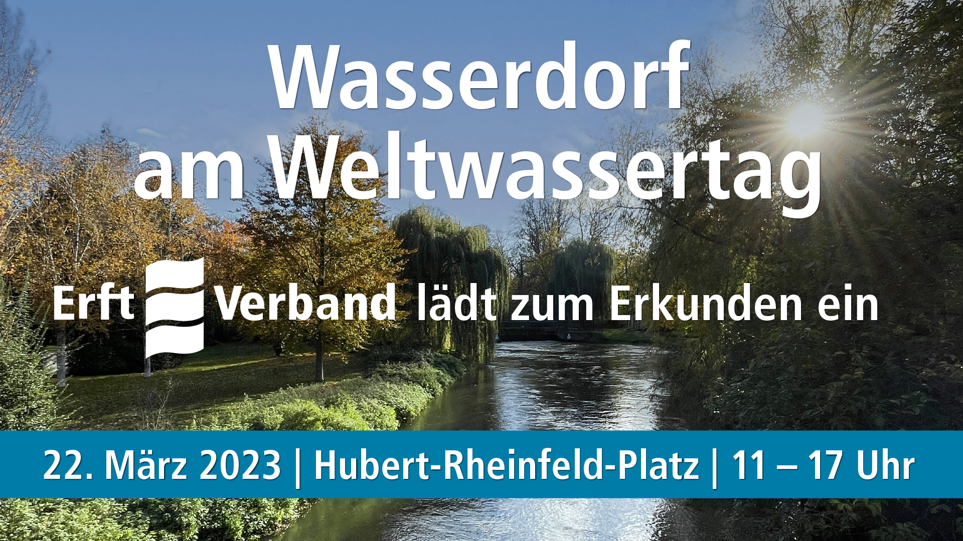 Flyer für das Wasserdorf am Weltwassertag