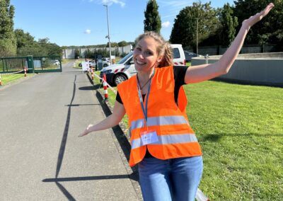 Alina Herber am Tag der offenen Tür auf der Kläranlage Weilerswist