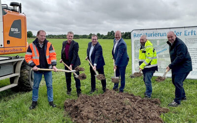 Erft-Verlegung in Erftstadt-Gymnich