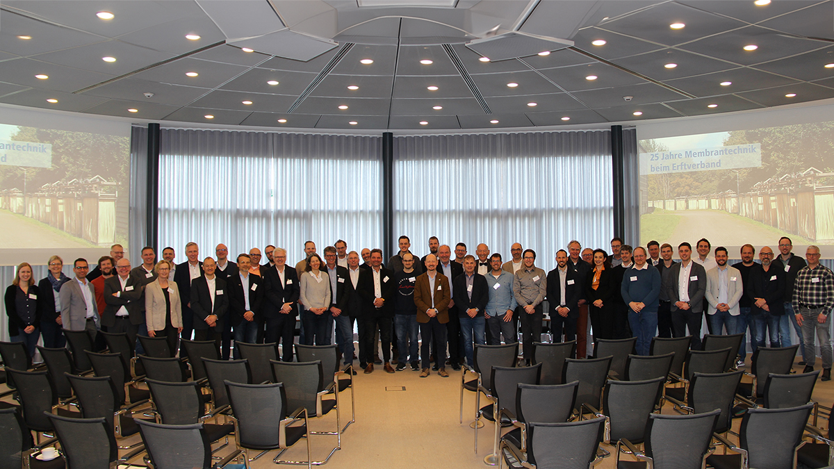 25 Jahre Membrantechnik. Gruppenbild aller Teilnehmer