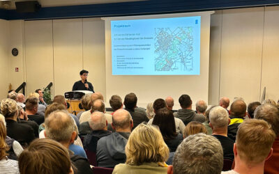 Vortrag aus der Informationsveranstaltung zum Erftumbau in Grevenbroich