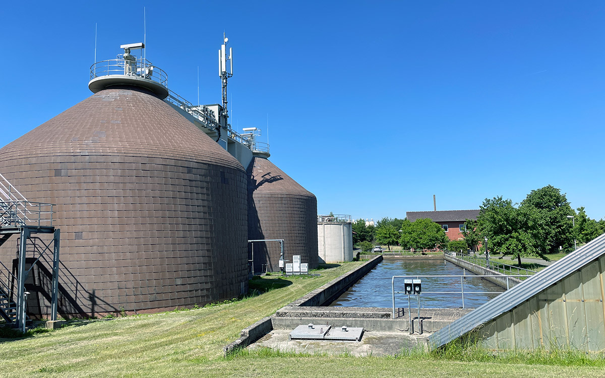Faultürme auf der Kläranlage Rheinbach