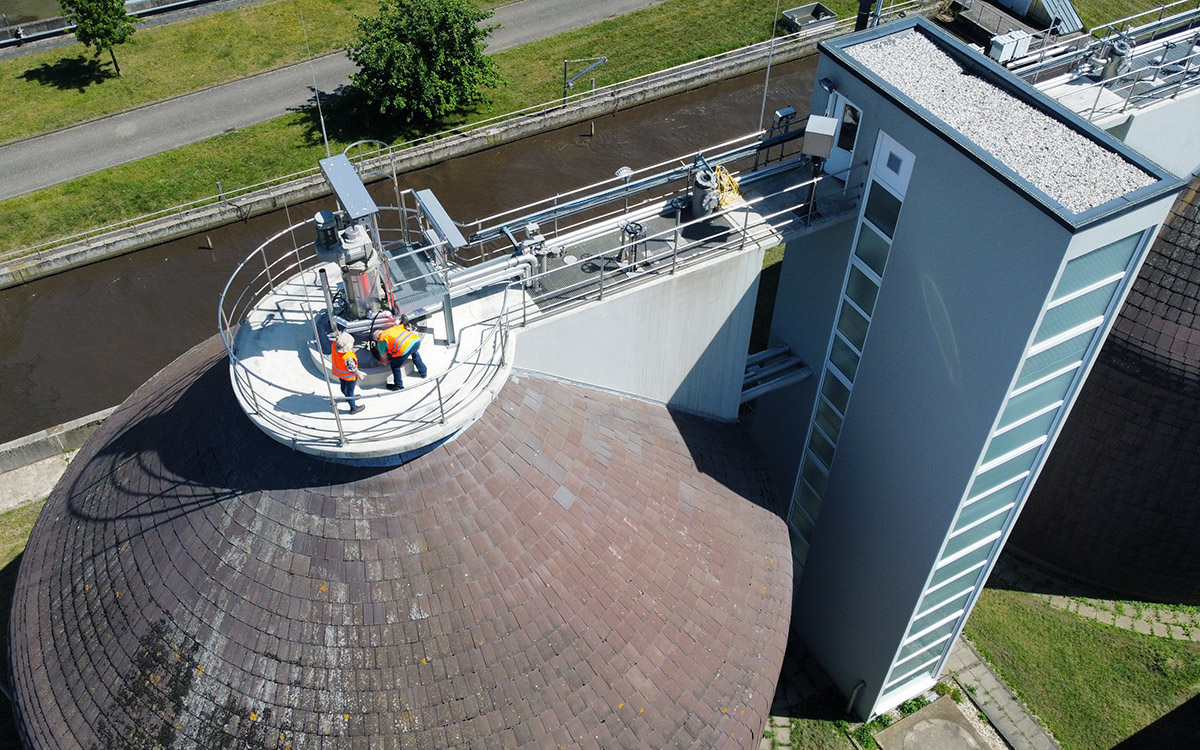 Faultürme auf der Kläranlage Rheinbach