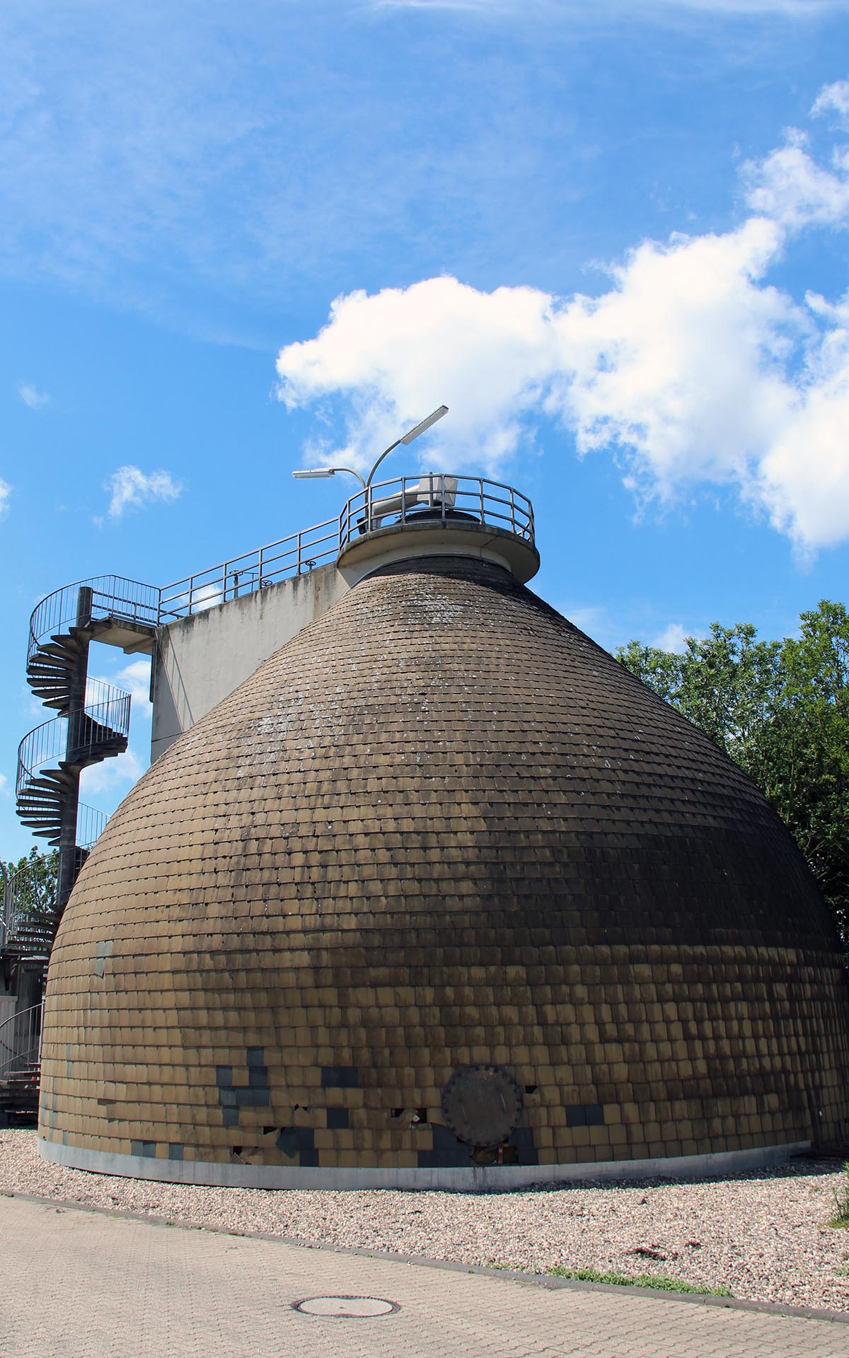 Entleerung des Faulturms der Kläranlage Sechtem am 7. Juni 2017 durch eine Spezialfirma