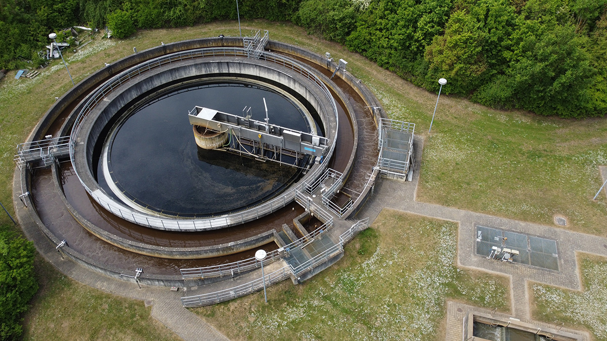 Kläranlage Bessenich Nachklärbecken