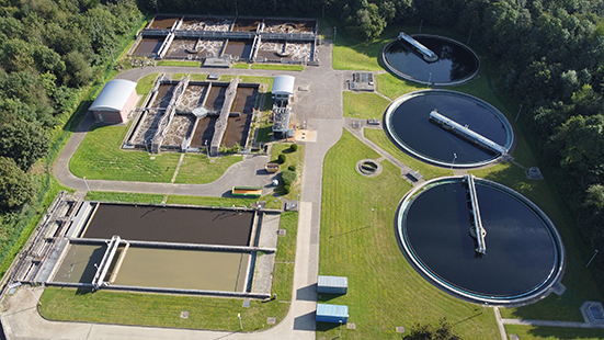 Drohnenaufnahme des GWK Grevenbroich