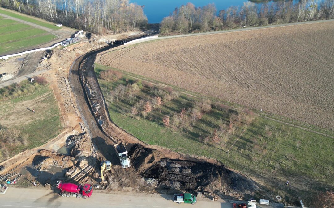 Baustellenführung Hochwasserabschlag in den Zülpicher Wassersportsee