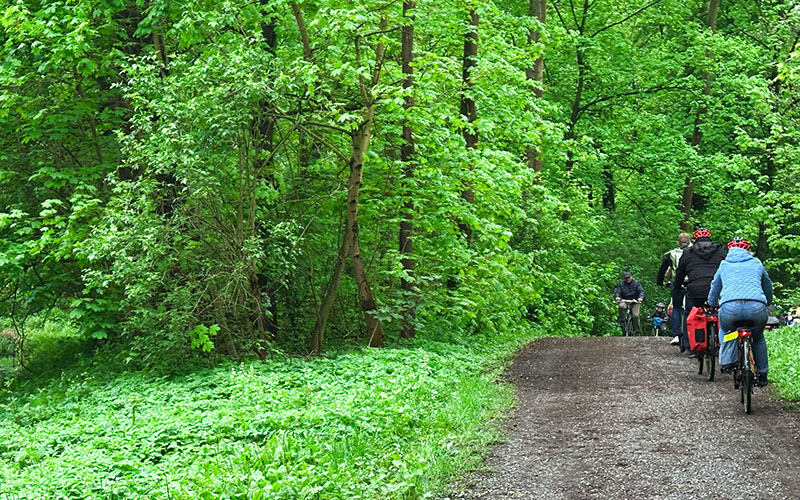Fährrad Exkursion an der Erft