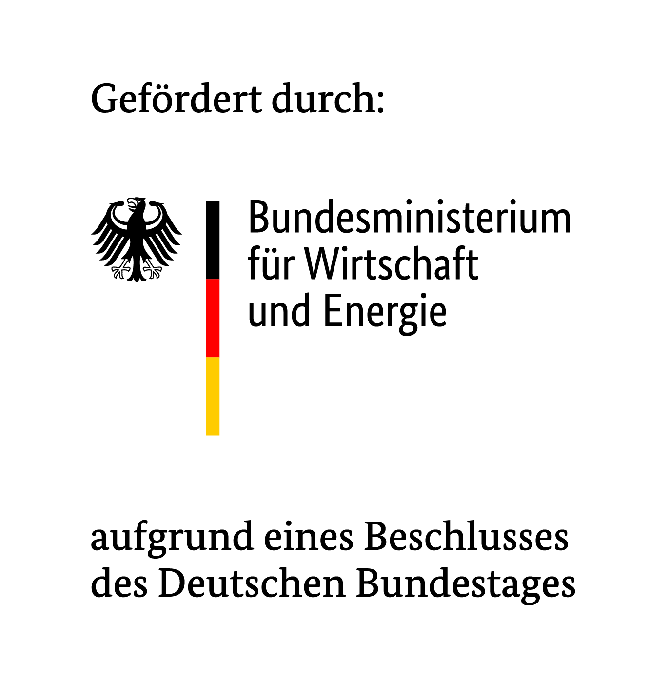 Förderlogo Bundeswirtschaftsministerium für Wirtschaft und Energie