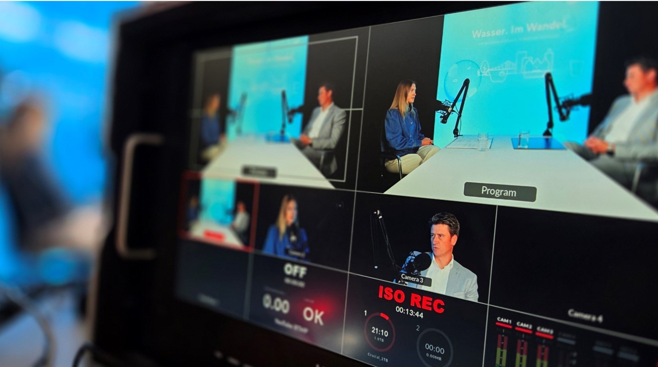 Key Visual des Video-Podcasts Wasser.Welle zum Wasserhaushalt im Rheinischen Revier